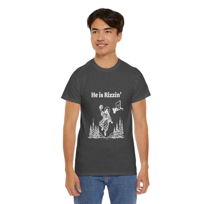 Funny Easter T-Shirt - Jesus Playing Basketball