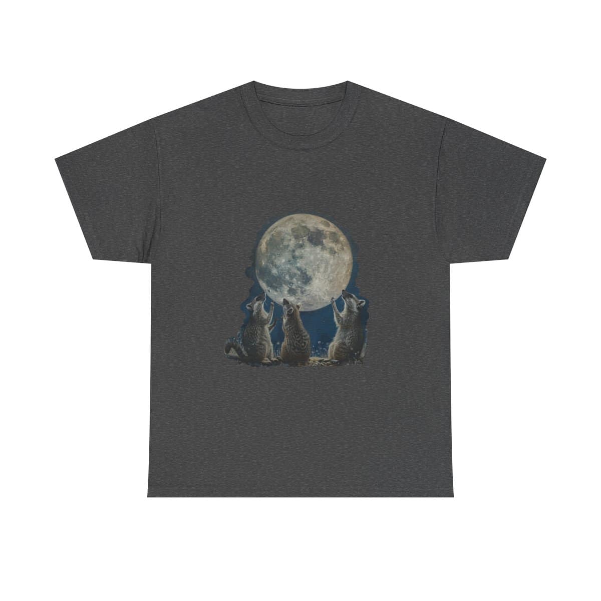 Vintage Funny Three Racoons Moon Retro T-Shirt