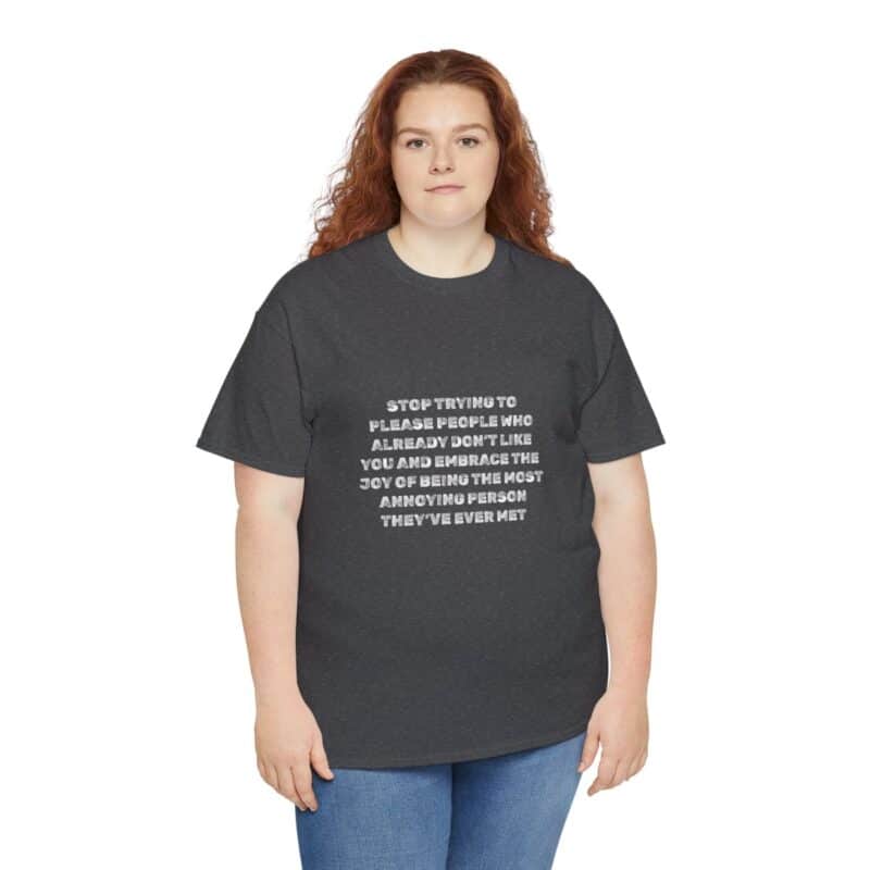 Stop People Pleasing Heavy Weight T-Shirt