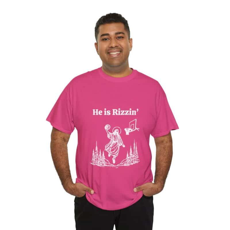 Funny Easter T-Shirt - Jesus Playing Basketball