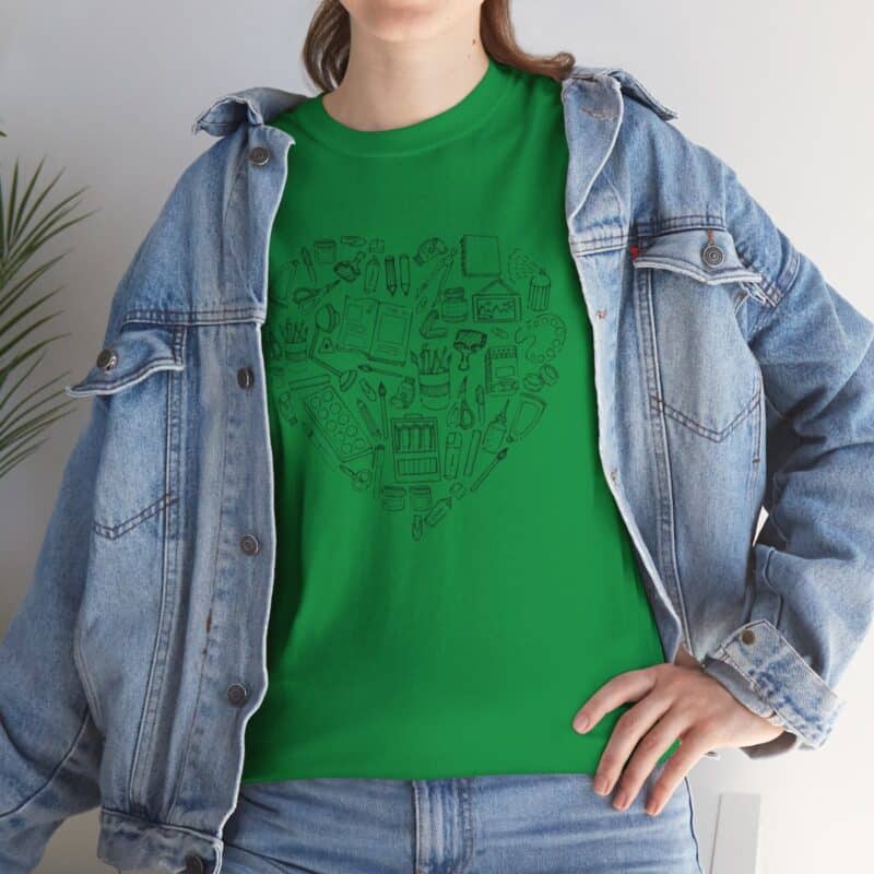 Creative Heart Artist T-Shirt in Soft, Breathable Fabric