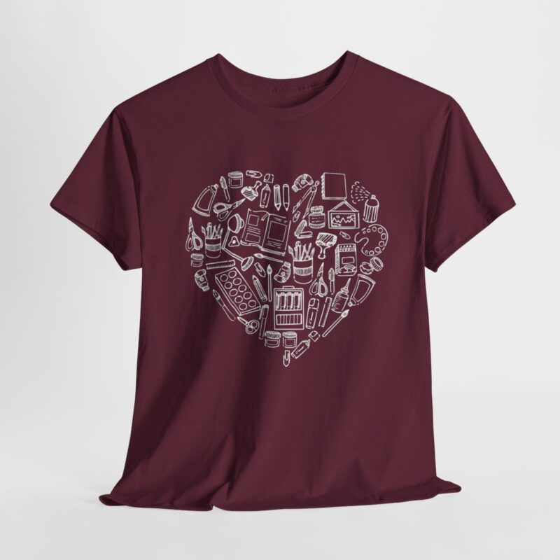 Creative Heart Artist T-Shirt in Soft, Breathable Fabric