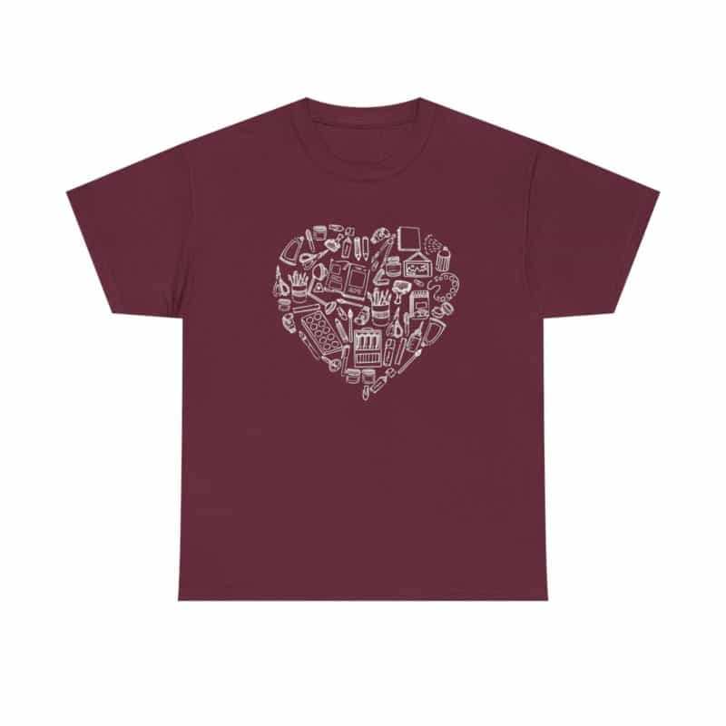 Creative Heart Artist T-Shirt in Soft, Breathable Fabric