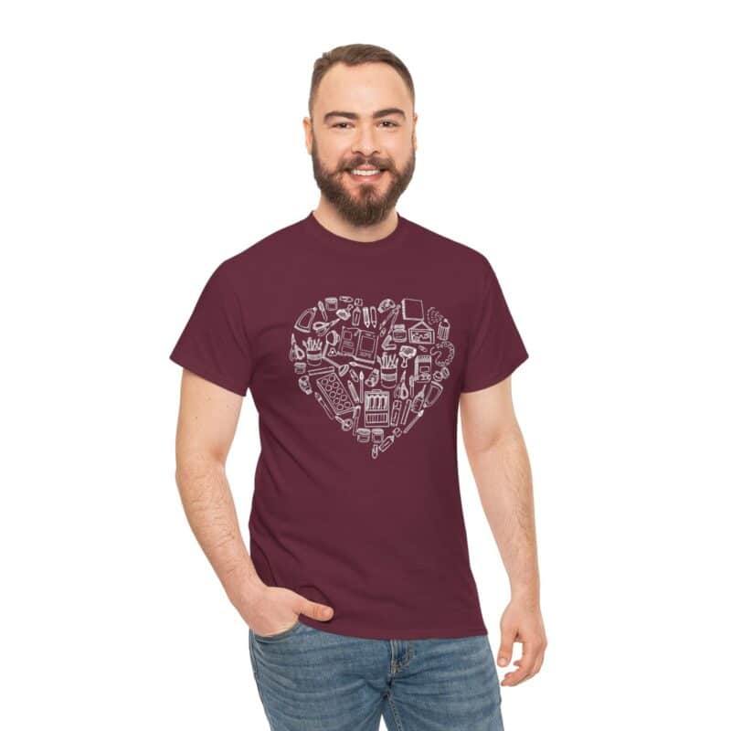 Creative Heart Artist T-Shirt in Soft, Breathable Fabric