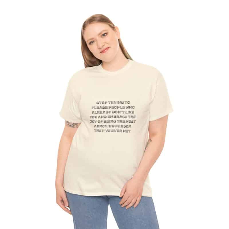 Stop People Pleasing Heavy Weight T-Shirt