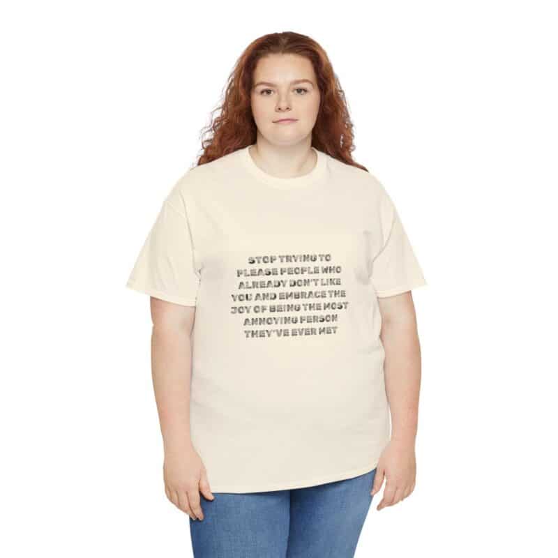 Stop People Pleasing Heavy Weight T-Shirt