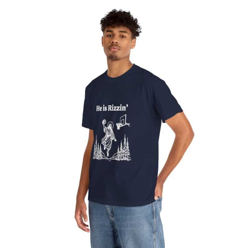 Funny Easter T-Shirt - Jesus Playing Basketball