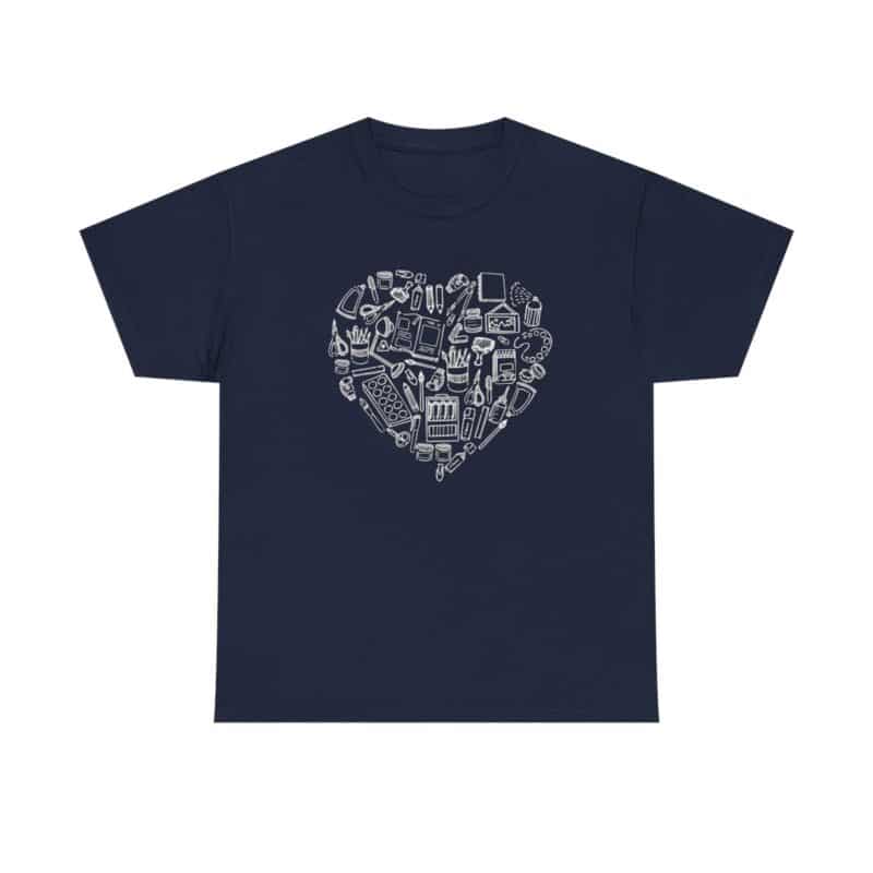 Creative Heart Artist T-Shirt in Soft, Breathable Fabric