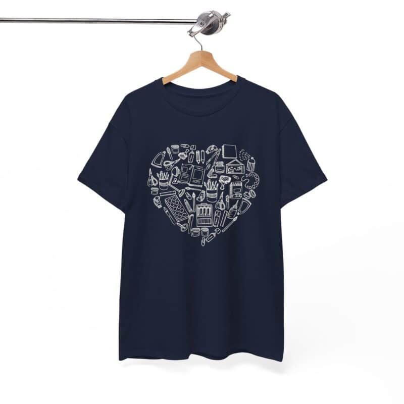 Creative Heart Artist T-Shirt in Soft, Breathable Fabric