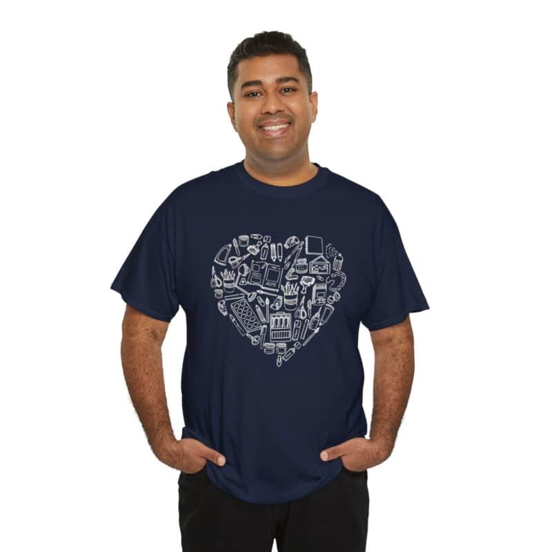 Creative Heart Artist T-Shirt in Soft, Breathable Fabric