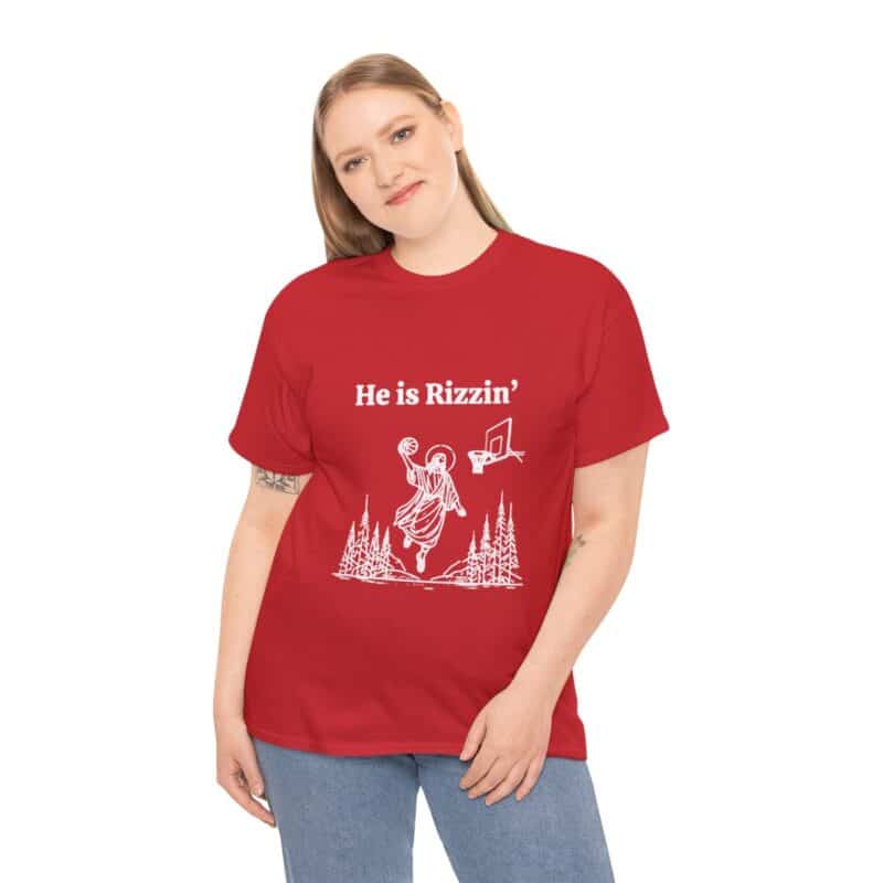 Funny Easter T-Shirt - Jesus Playing Basketball