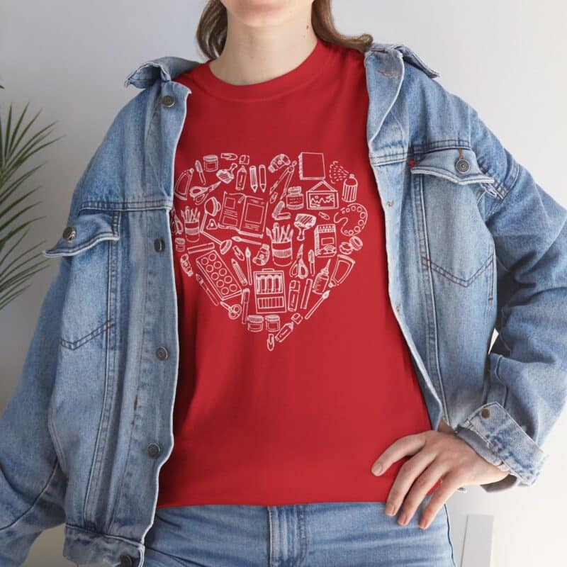 Creative Heart Artist T-Shirt in Soft, Breathable Fabric