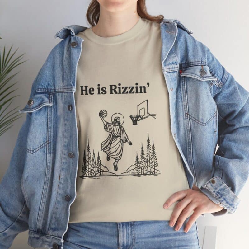 Funny Easter T-Shirt - Jesus Playing Basketball