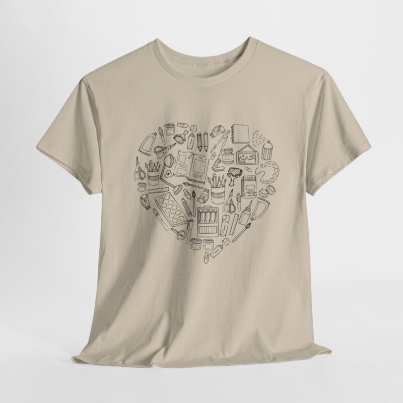 Creative Heart Artist T-Shirt in Soft, Breathable Fabric