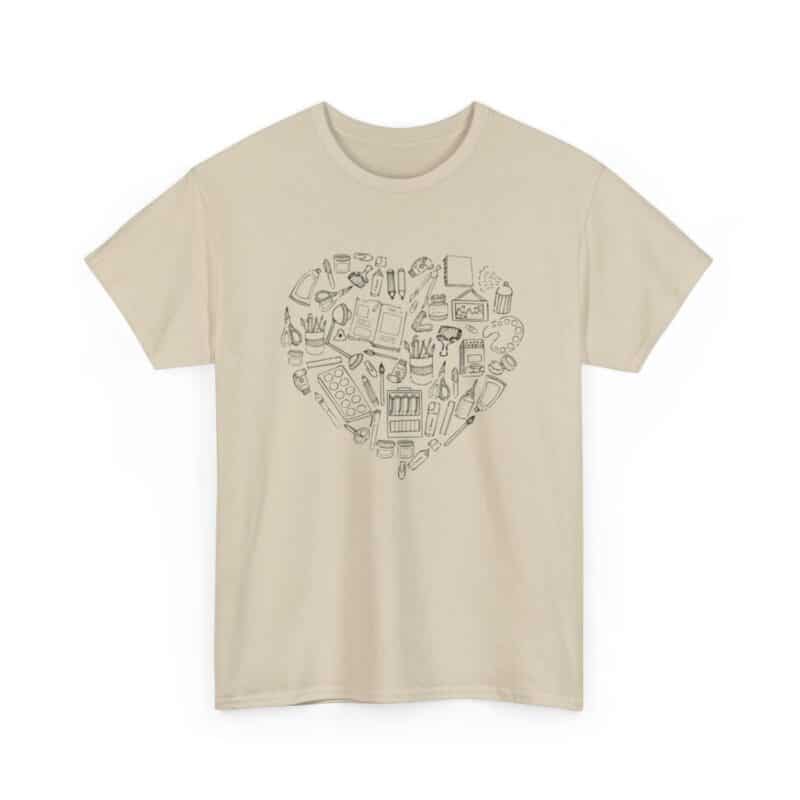 Creative Heart Artist T-Shirt in Soft, Breathable Fabric