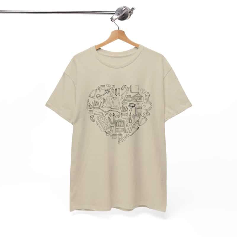 Creative Heart Artist T-Shirt in Soft, Breathable Fabric