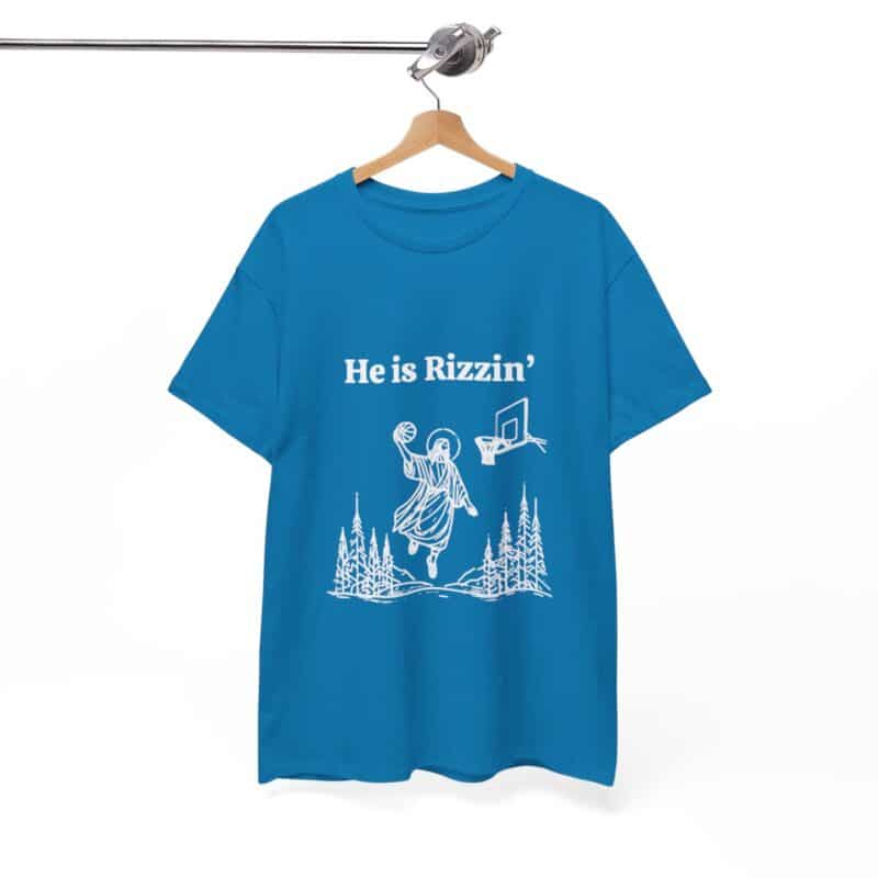 Funny Easter T-Shirt - Jesus Playing Basketball