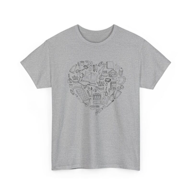 Creative Heart Artist T-Shirt in Soft, Breathable Fabric