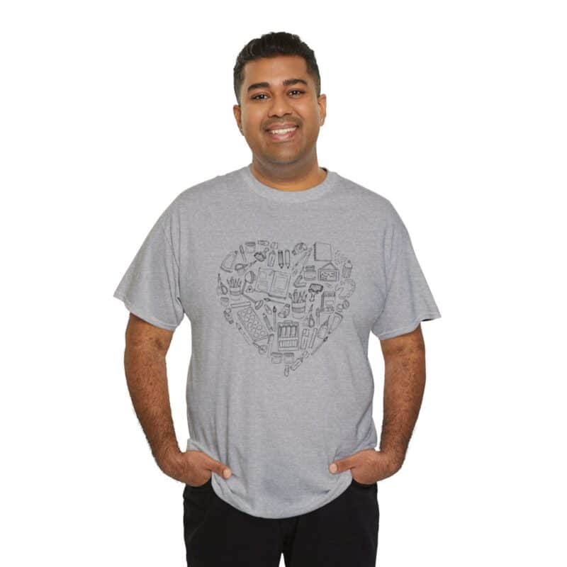 Creative Heart Artist T-Shirt in Soft, Breathable Fabric