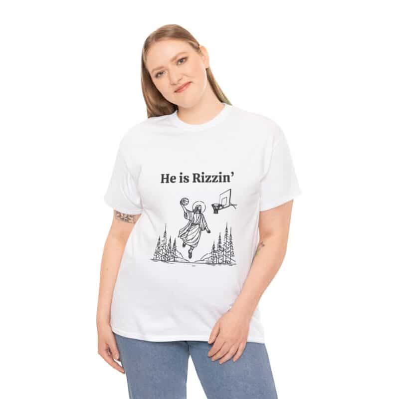 Funny Easter T-Shirt - Jesus Playing Basketball