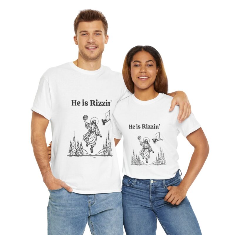 Funny Easter T-Shirt - Jesus Playing Basketball