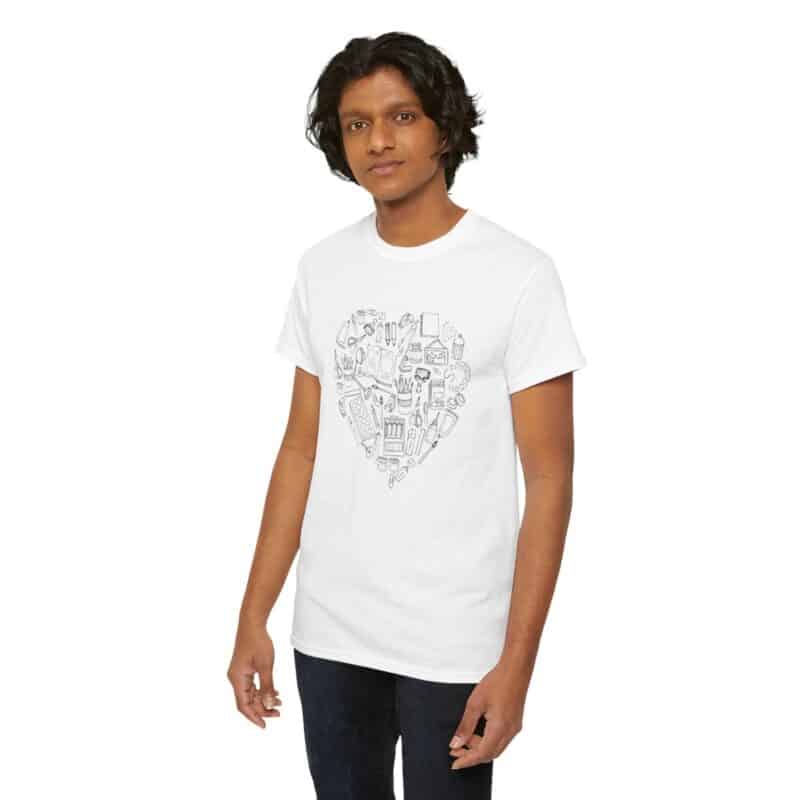 Creative Heart Artist T-Shirt in Soft, Breathable Fabric