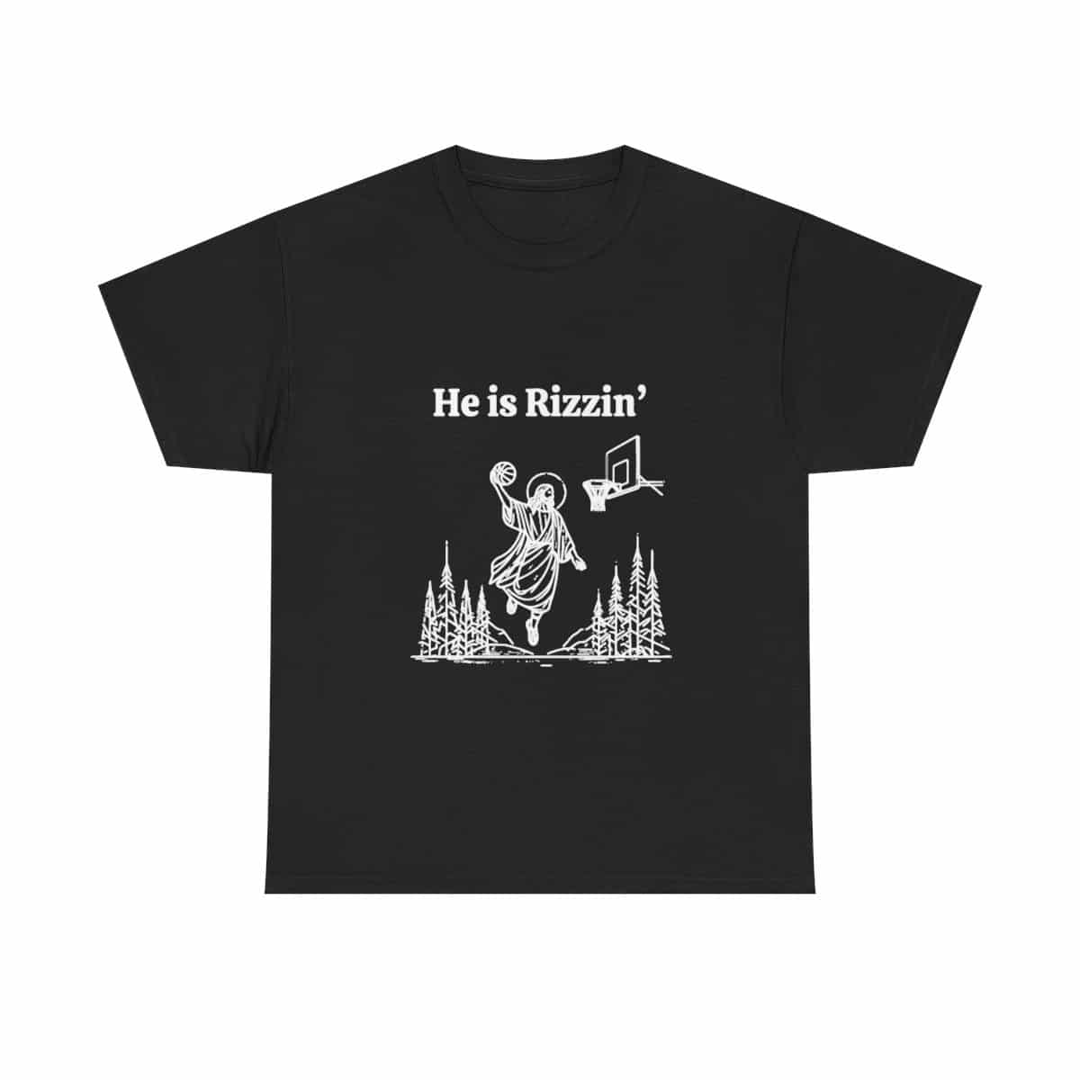 Funny Easter T-Shirt - Jesus Playing Basketball