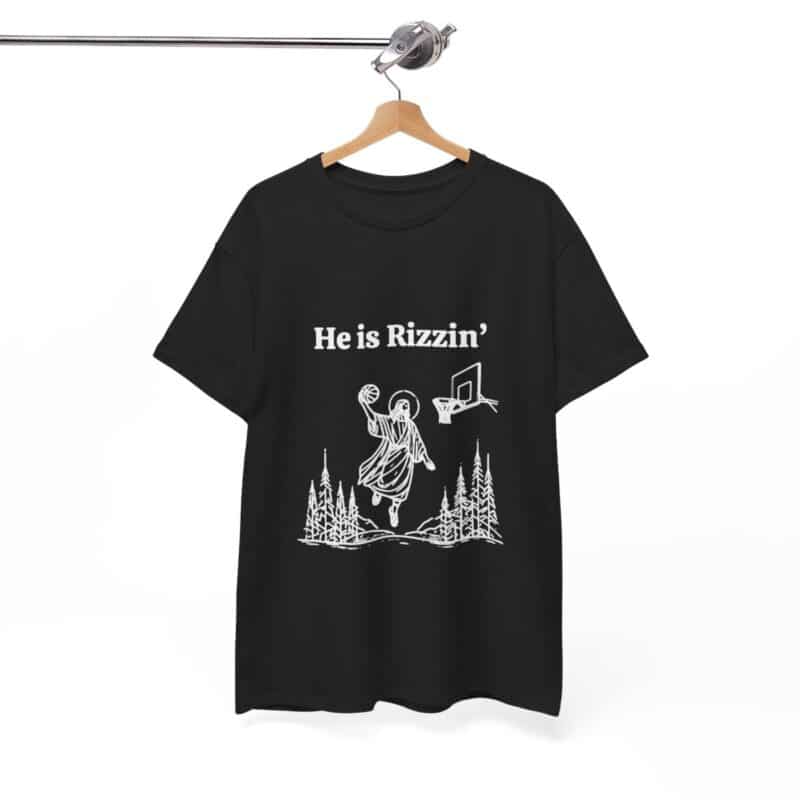 Funny Easter T-Shirt - Jesus Playing Basketball