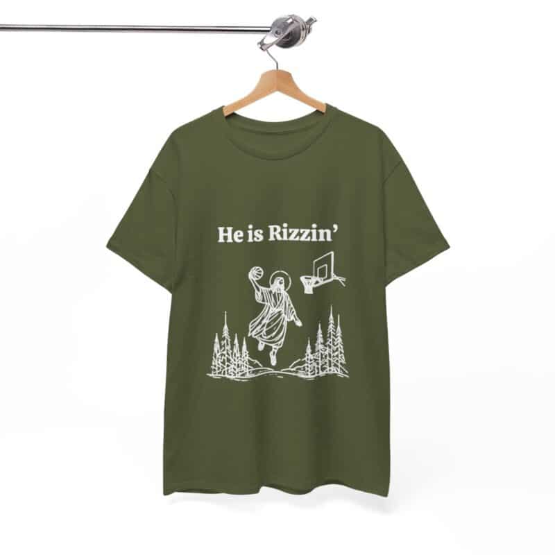 Funny Easter T-Shirt - Jesus Playing Basketball