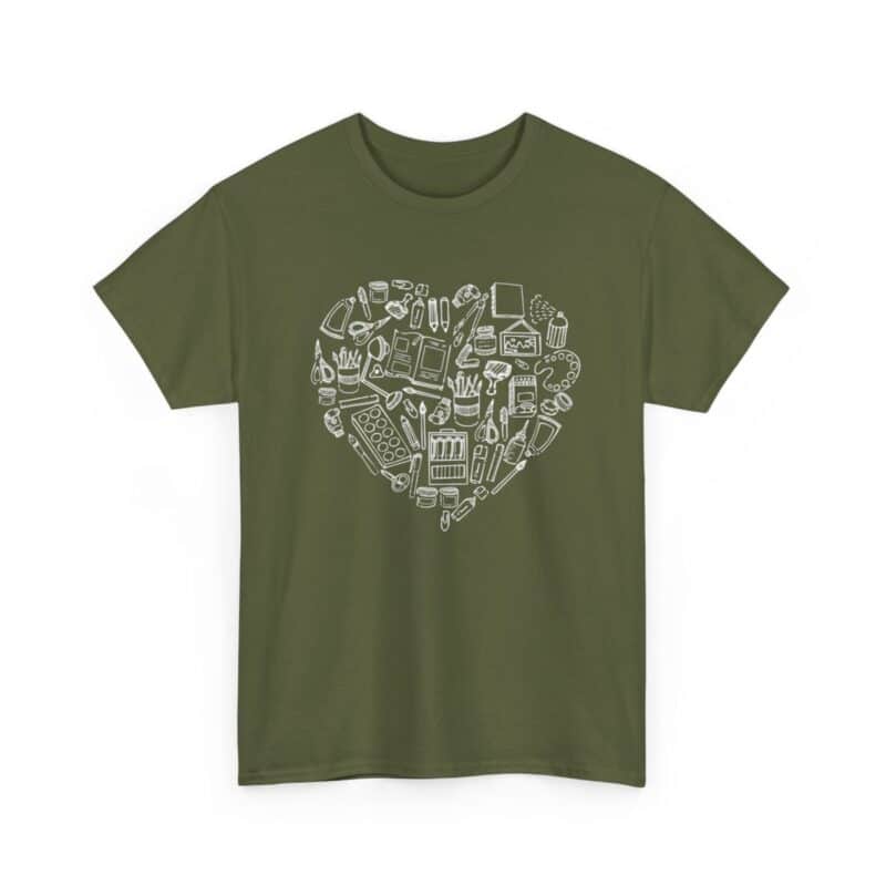 Creative Heart Artist T-Shirt in Soft, Breathable Fabric