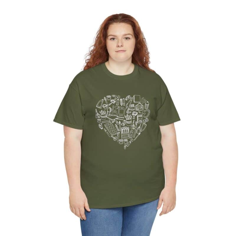 Creative Heart Artist T-Shirt in Soft, Breathable Fabric