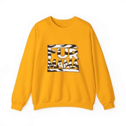 Fur Mama Zebra Print Unisex Heavy Blend Sweatshirt