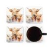 Highland Cows Coaster Set