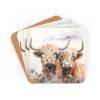 Highland Cows Coaster Set