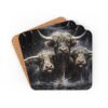 Highland Cows Coaster Set