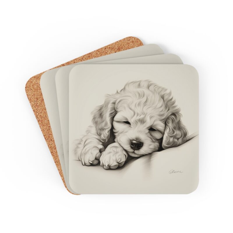 Poodle Coaster Set