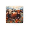 Highland Cows Coaster Set