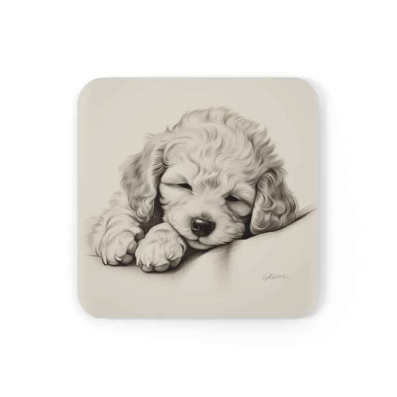 Poodle Coaster Set