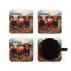 Highland Cows Coaster Set