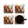 Highland Cows Coaster Set