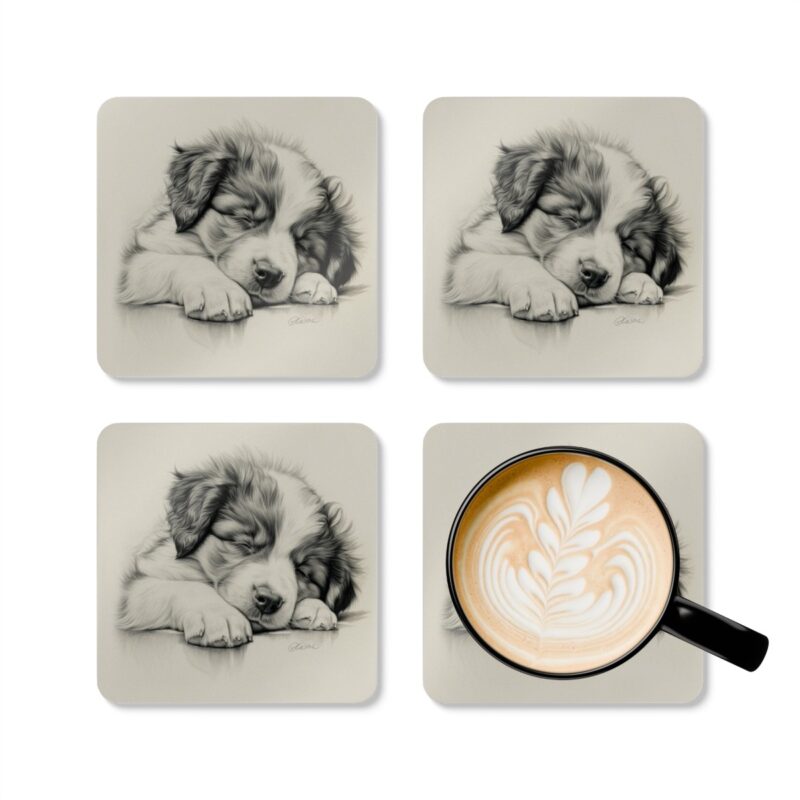 Australian Shepherd Dog Coaster Set