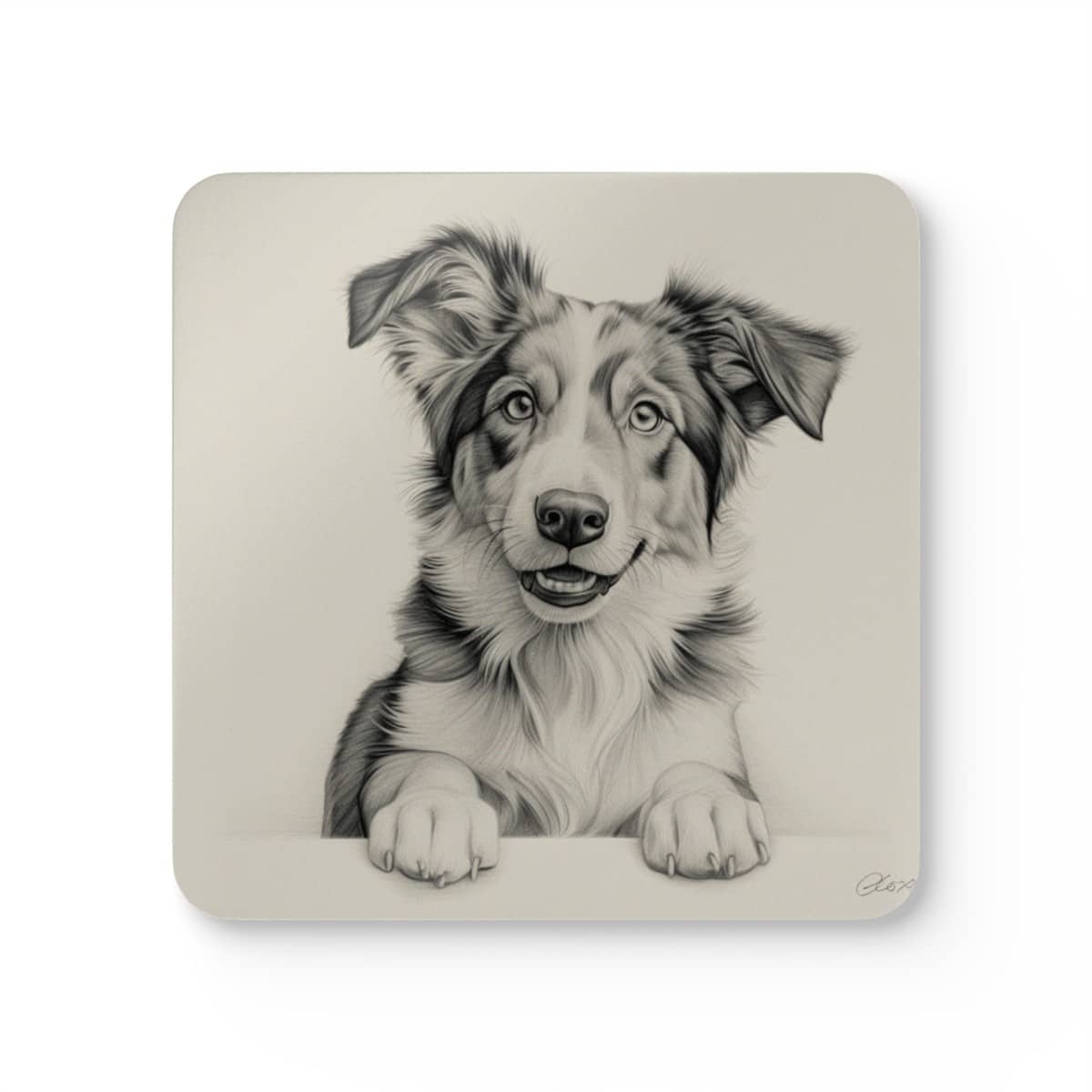 Australian Shepherd Dog Coaster Set