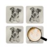 Australian Shepherd Dog Coaster Set