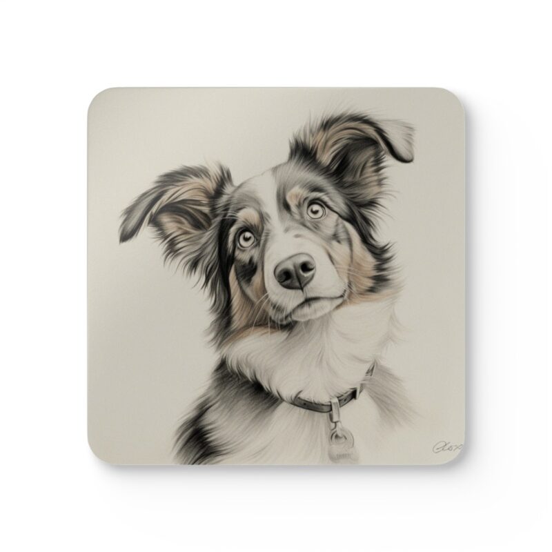 Australian Shepherd Dog Coaster Set