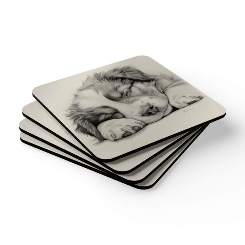 Australian Shepherd Dog Coaster Set