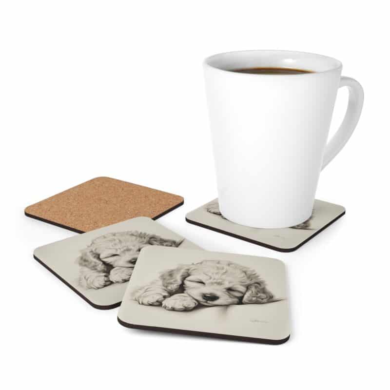 Poodle Coaster Set