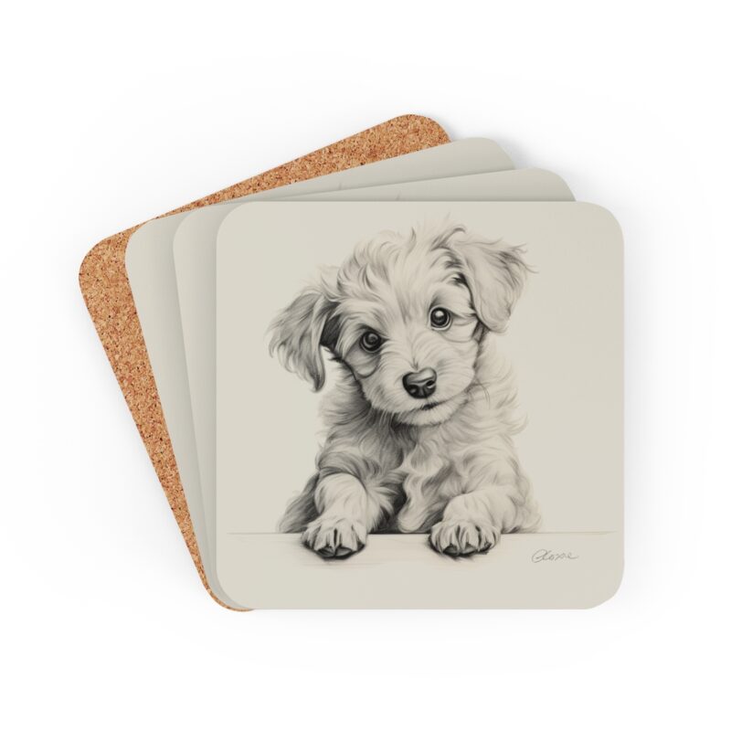 Poodle Coaster Set