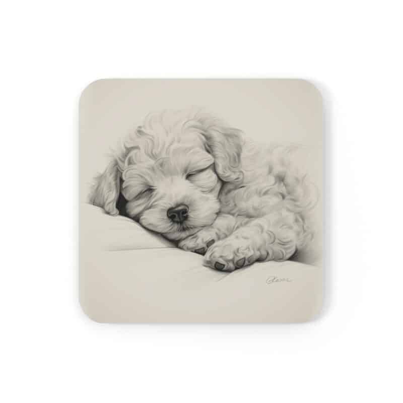 Poodle Coaster Set