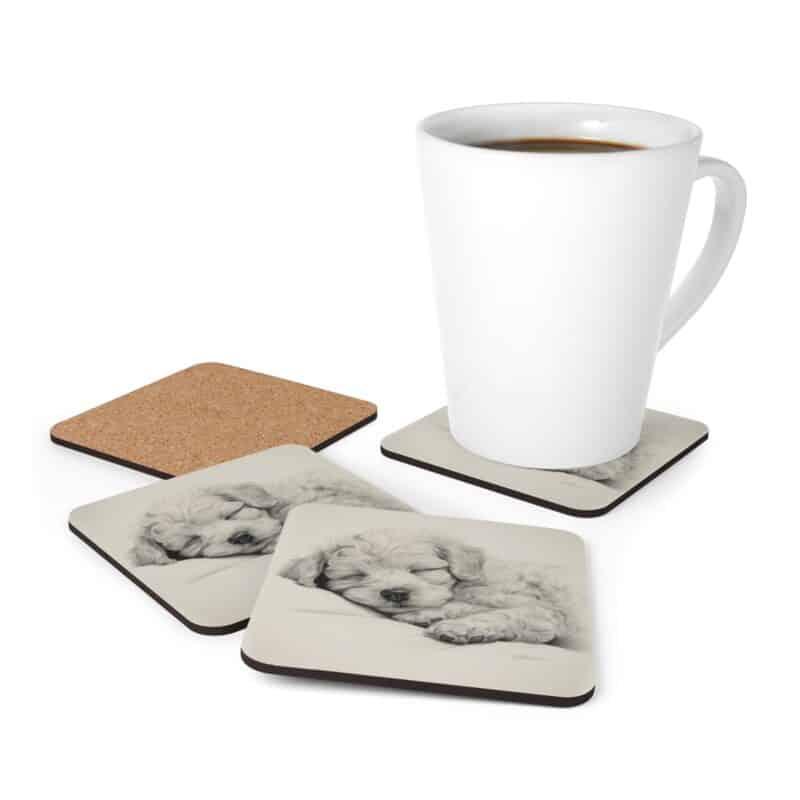 Poodle Coaster Set