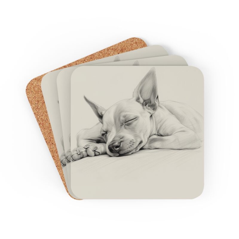 American Hairless Terrier Coaster Set